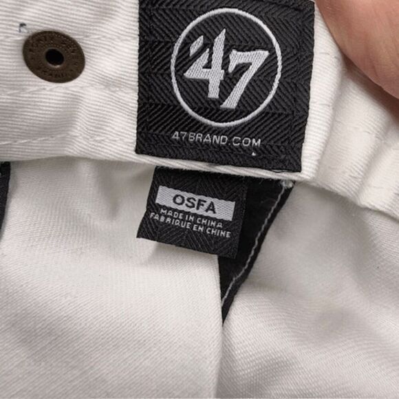 47 Brand Men's NFL Denver Broncos Adjustable Cap White One Size NWT - Picture 10 of 11